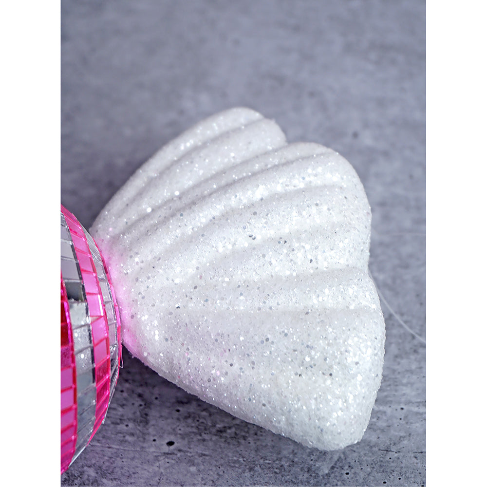 2 pcs Pink Shiny Disco themed Big Size candy shaped Christmas Tree Ornaments