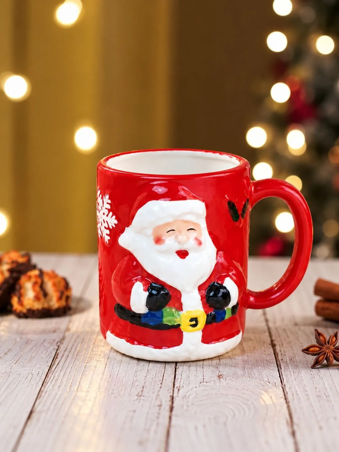 3D Happy Santa Ceramic Hot Chocolate and Coffee Christmas Mug