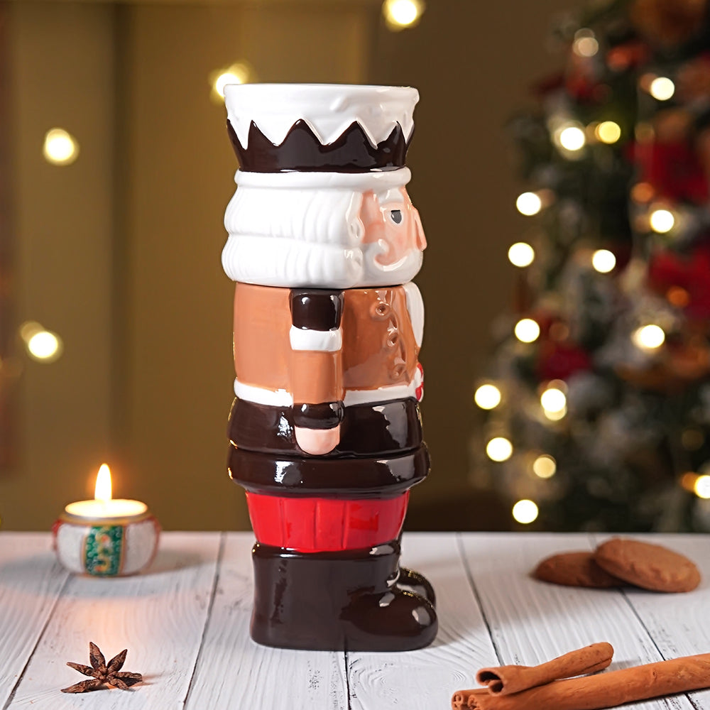 Nutcracker themed 3pcs Hot chocolate and Coffee Christmas Mugs Set.