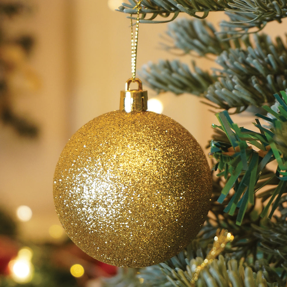 42 pcs  Gold Shiny Mix themed Christmas Balls tree hanging, XMAS Decoration set.