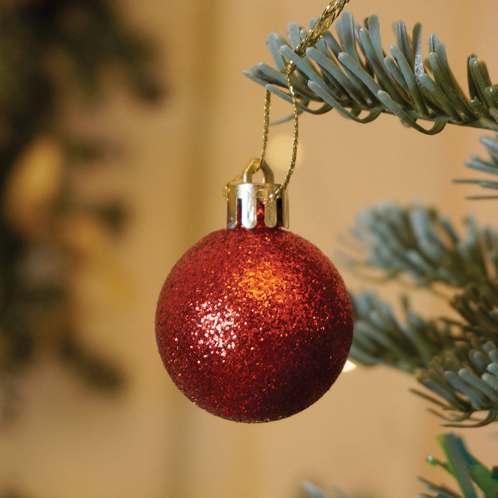 45 pcs  Red Shiny Mix themed Christmas Balls tree hanging, XMAS Decoration set.