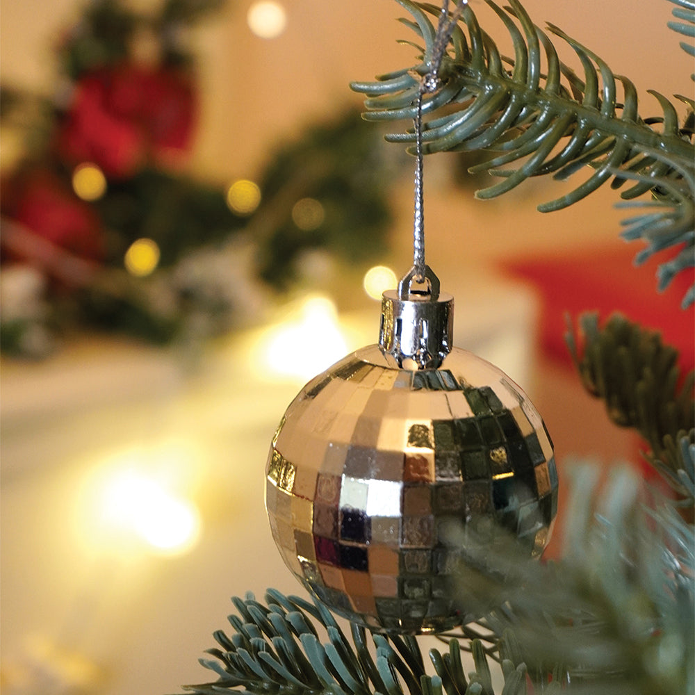46 pcs  Silver Shiny Mix themed Christmas Balls tree hanging, XMAS Decoration set.