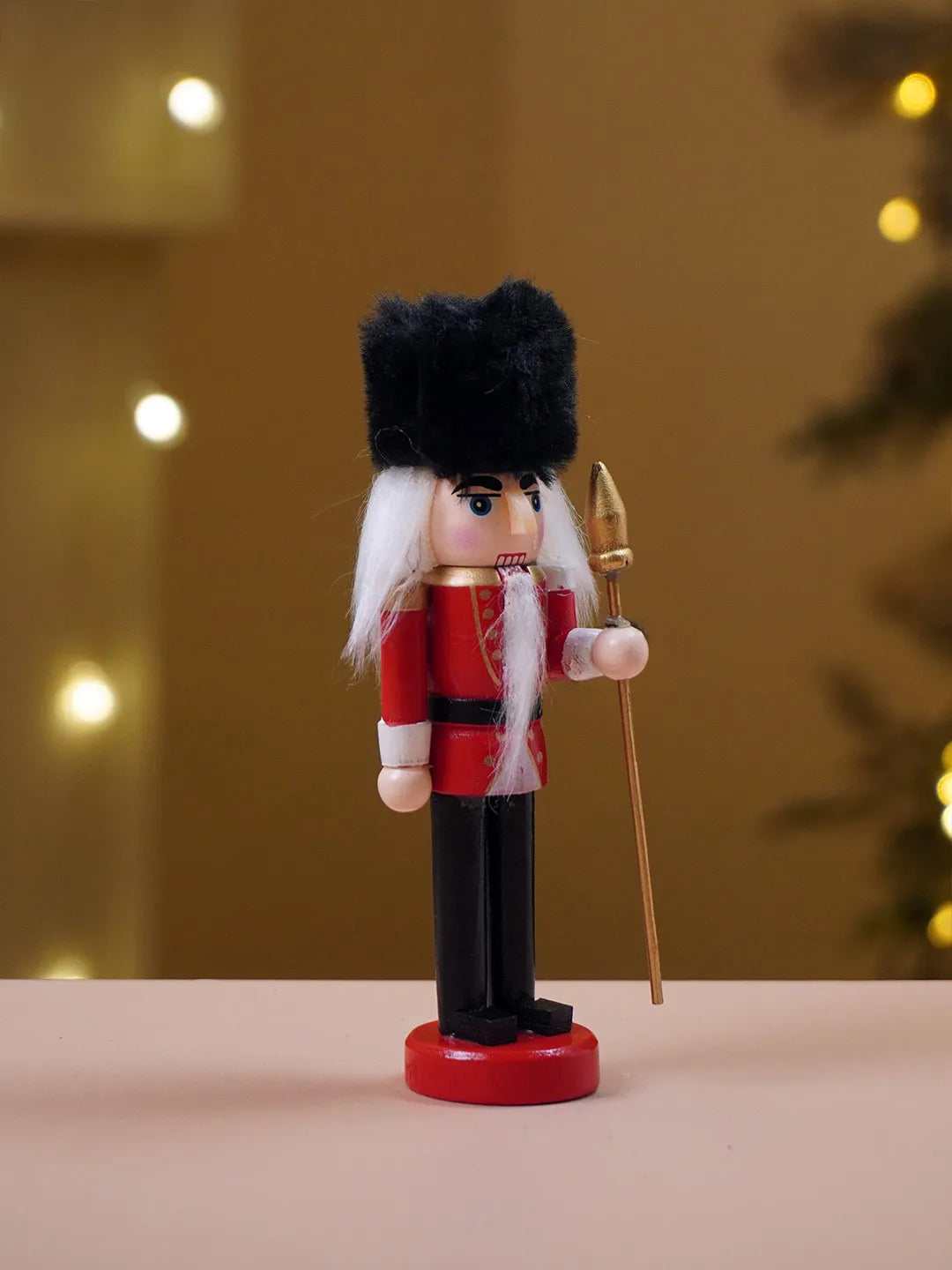 Royal Guard Multicolour Set of 4 Wooden Nutcrackers, Christmas Tree Ornaments, 5.1 inches ht