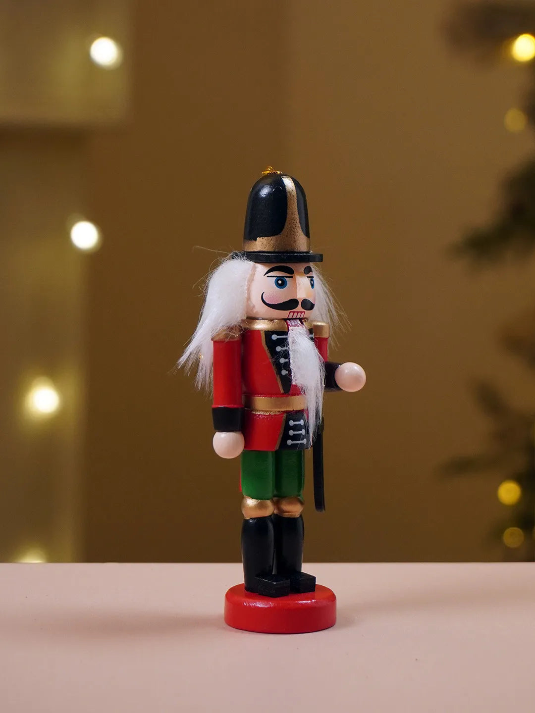 Royal Guard Multicolour Set of 4 Wooden Nutcrackers, Christmas Tree Ornaments, 5.1 inches ht