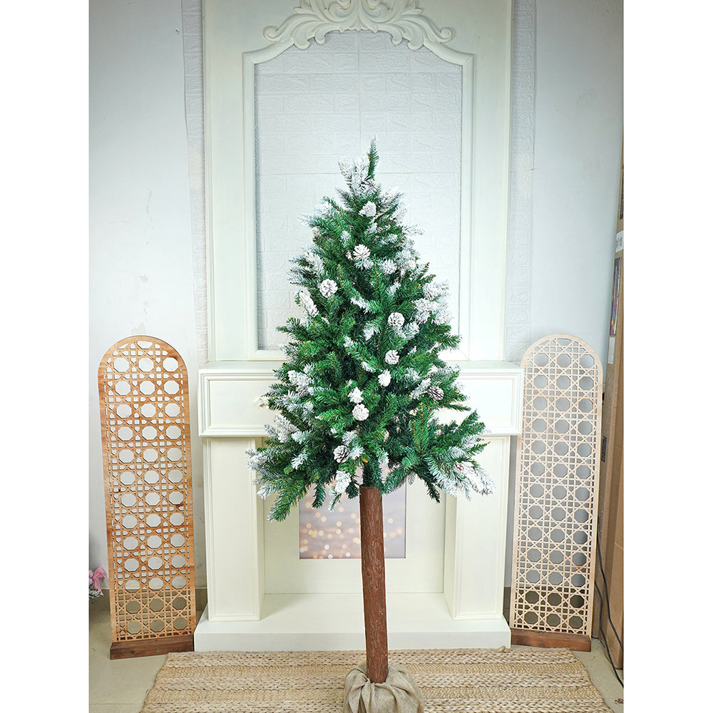 5.8 feet Wooden Bark Christmas Tree Christmas Décor