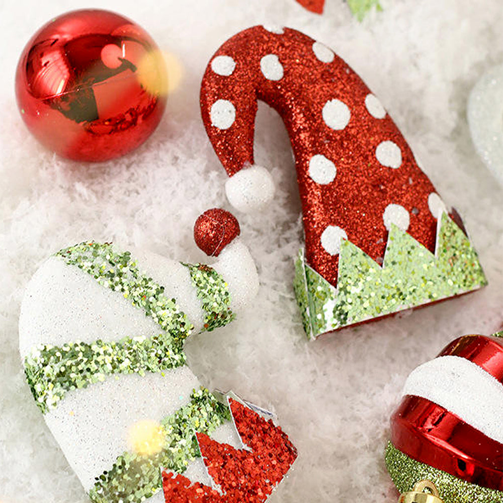 50pcs Naughty Elf Christmas Tree ornaments XMAS Tree decoration set