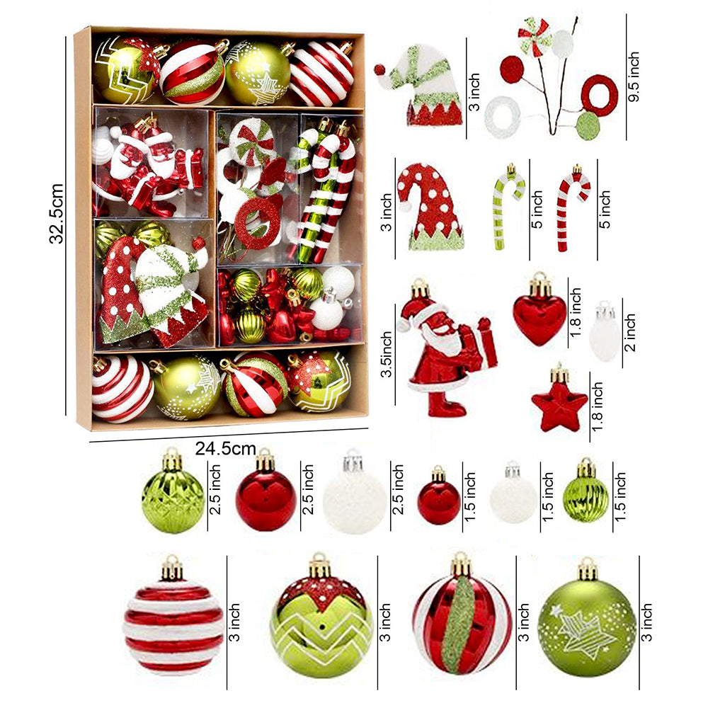 50pcs Naughty Elf Christmas Tree ornaments XMAS Tree decoration set