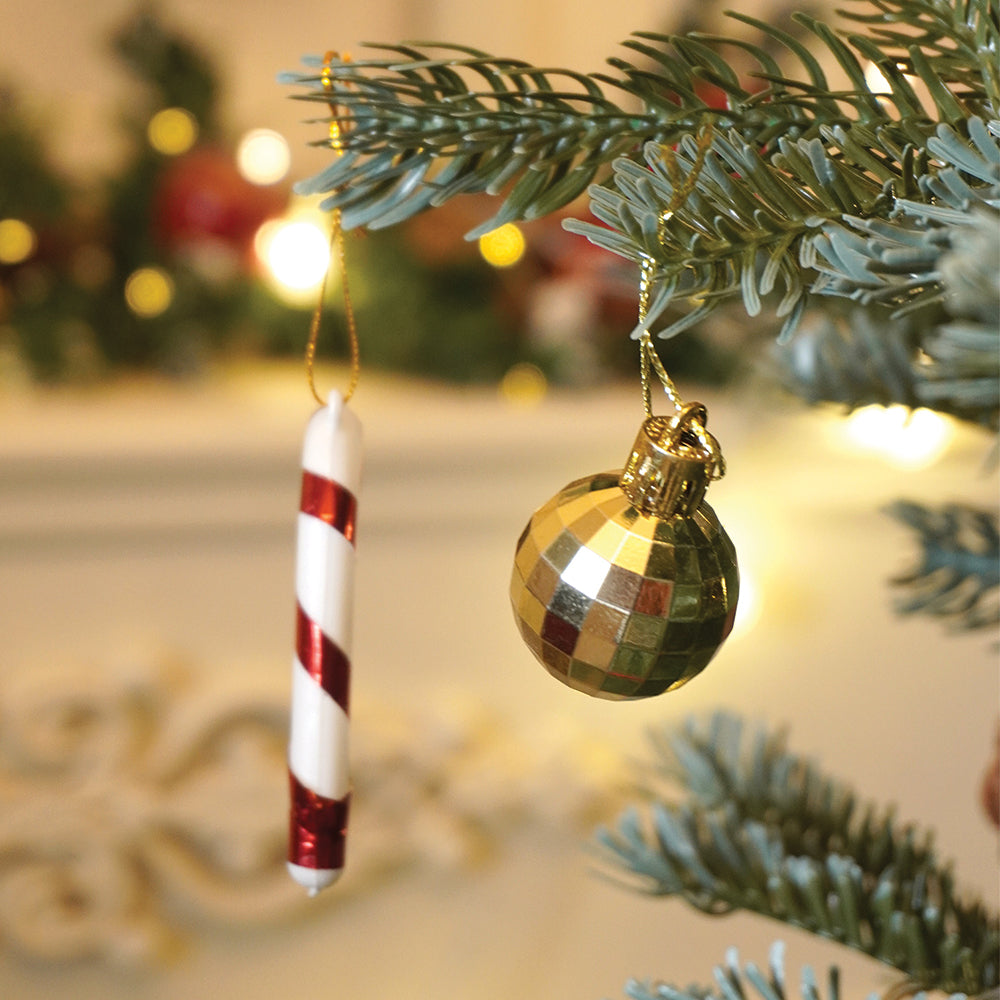64 pcs  Red & Gold Mix themed Christmas Balls tree hanging, XMAS Decoration set.