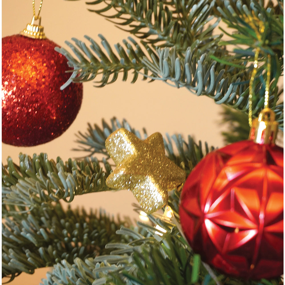 64 pcs  Red & Gold Mix themed Christmas Balls tree hanging, XMAS Decoration set.
