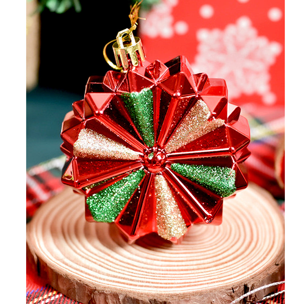 78pcs Green & Red Big size Mittens themed assorted Christmas Ball & xmas decoration set