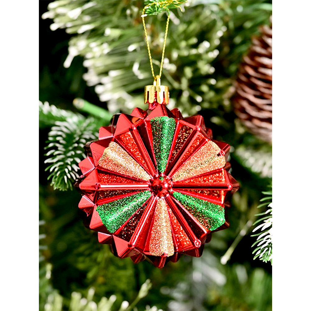 78pcs Green & Red Big size Mittens themed assorted Christmas Ball & xmas decoration set