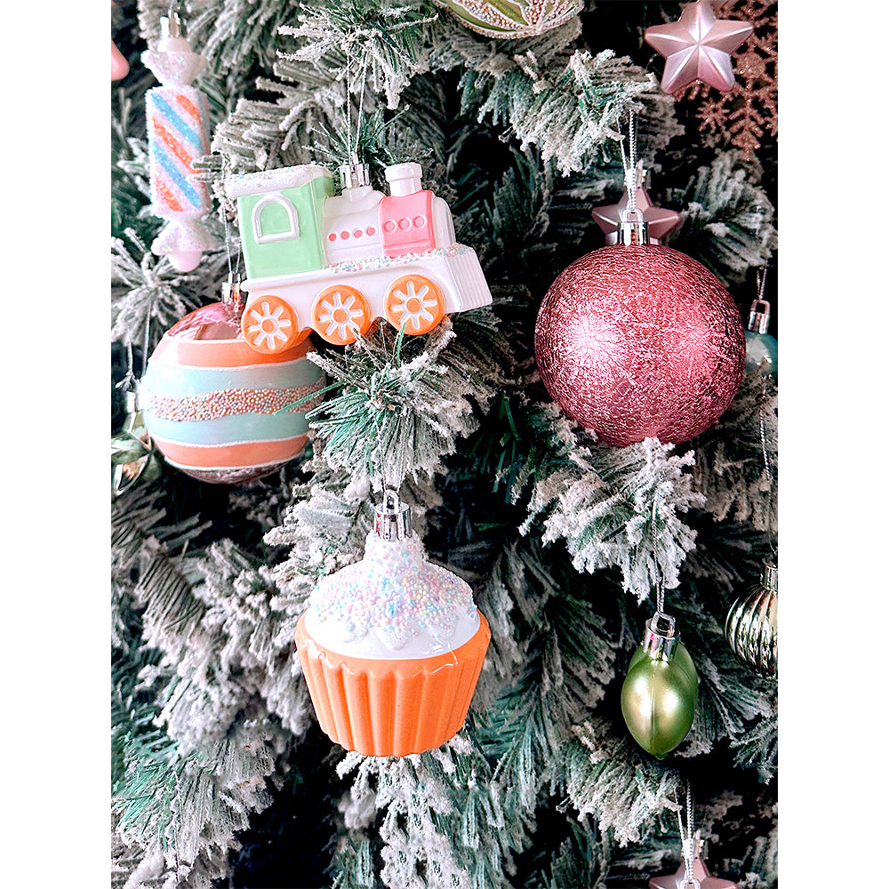 80pcs Pastel Sprinkle Candies Tree ornaments XMAS Tree decoration set