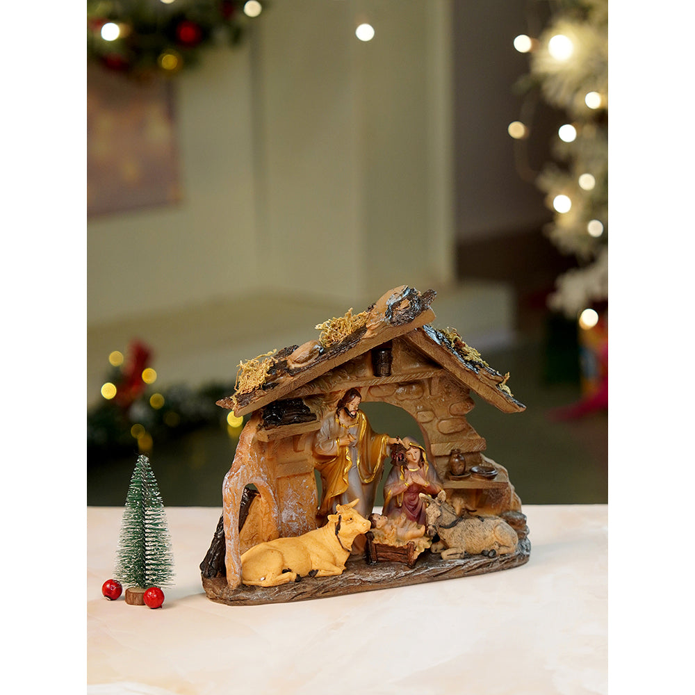 Animals with Holy Family christmas crib nativity set christmas décor