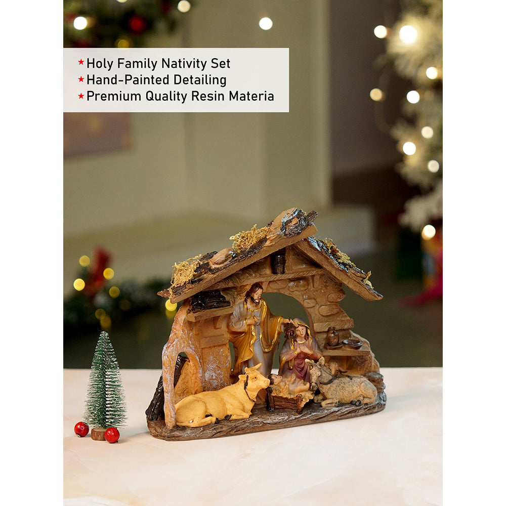 Animals with Holy Family christmas crib nativity set christmas décor