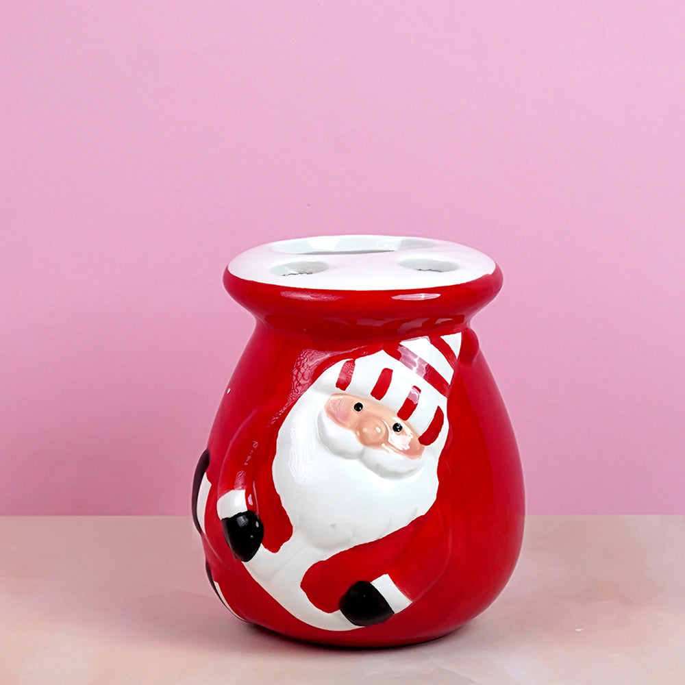 4pcs christmas bathroom Accessories, Soap dispenser,Toothbrush Holder, Tumbler & Soap Dish