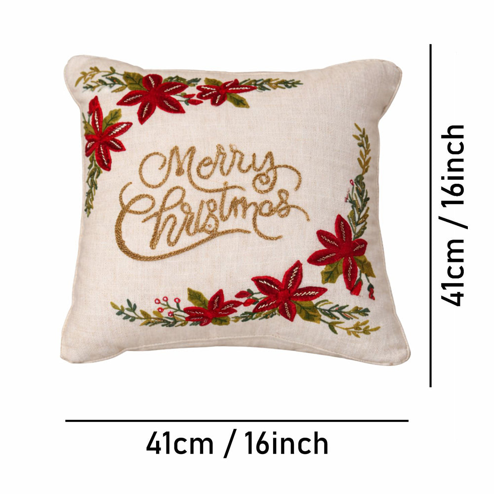 Merry Christmas Big size Beaded Christmas Pillow