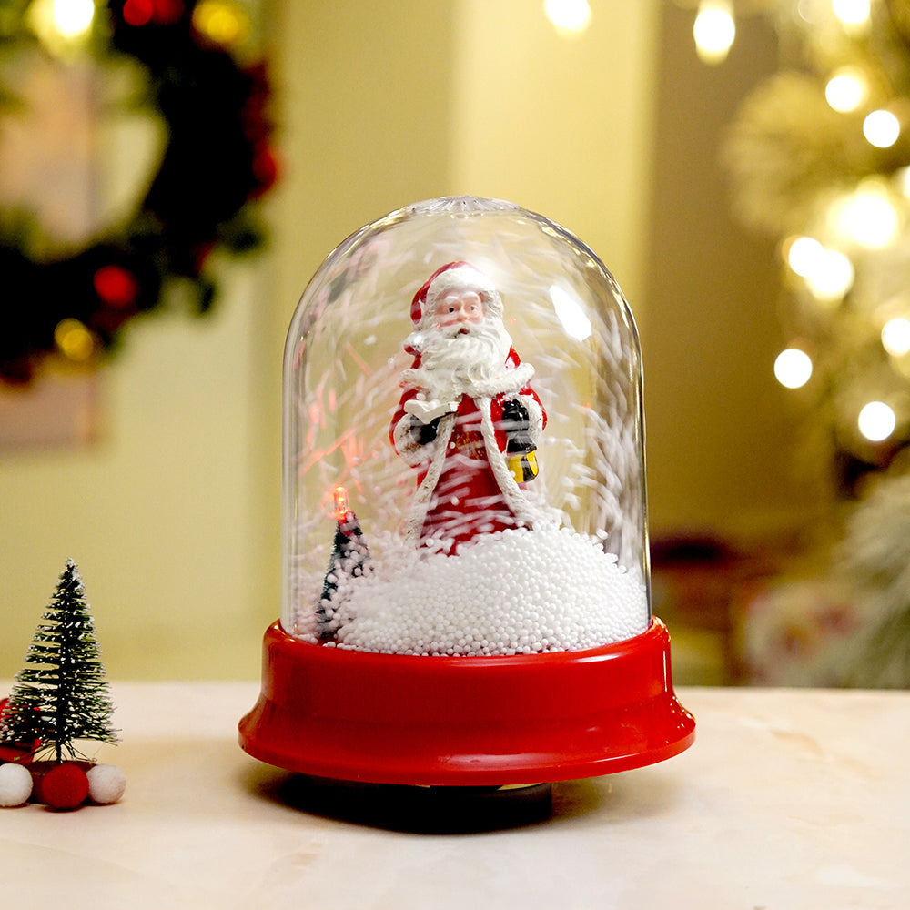 Lucky Bell Santa , Musical Snow Golbe Dome Christmas Décor and Decoration.