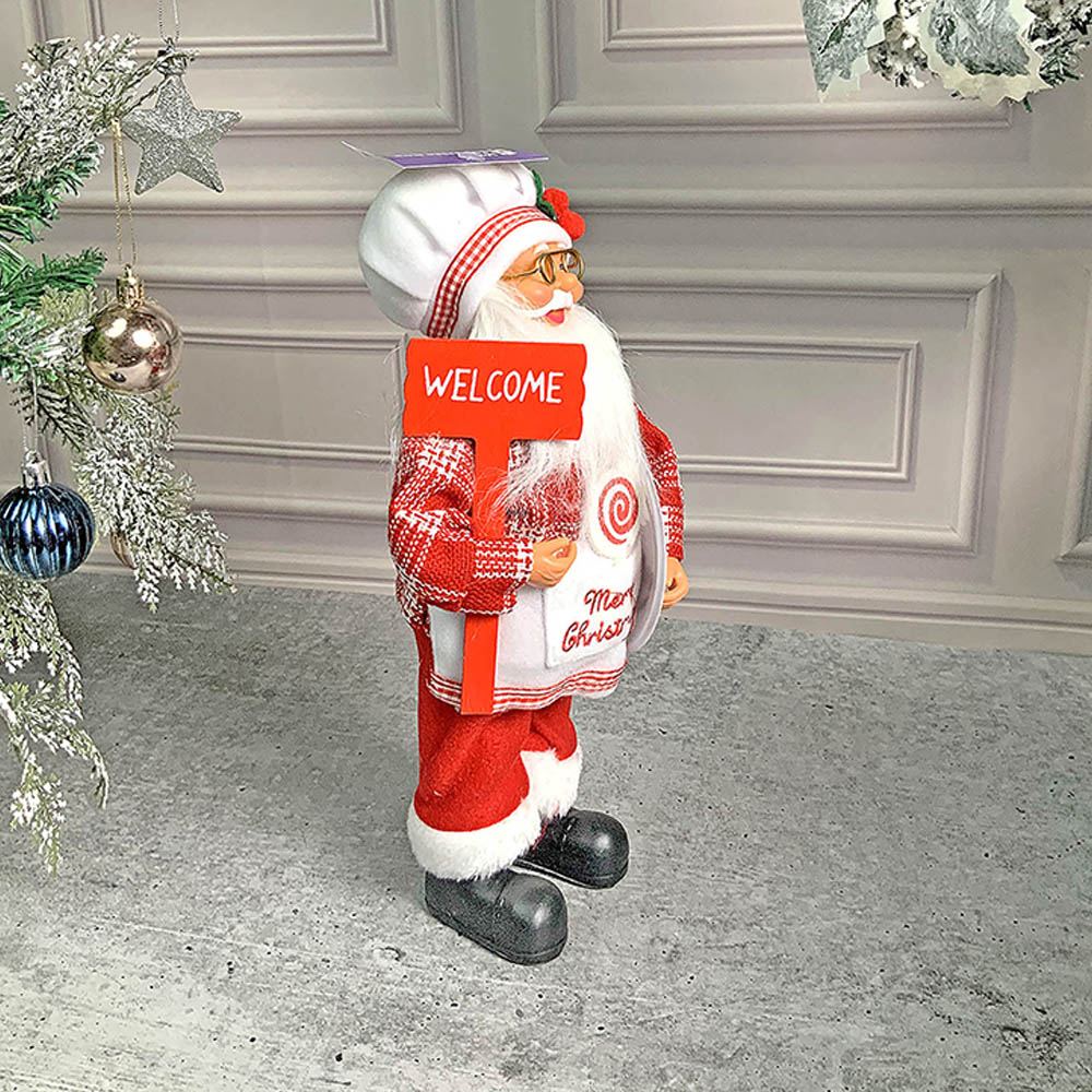 Big Masterchef Santa Claus self Standing Christmas Table Décor & Christmas Decoration