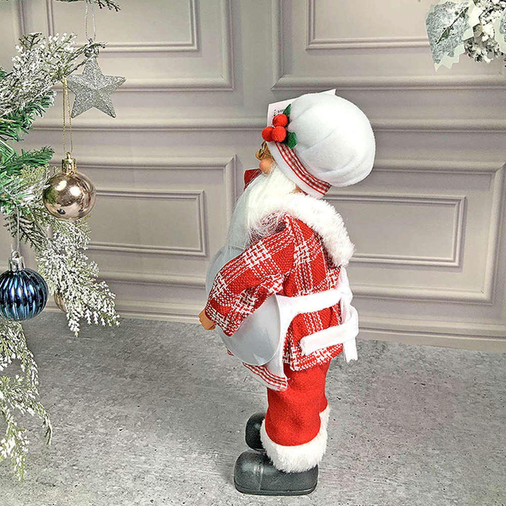 Big Masterchef Santa Claus self Standing Christmas Table Décor & Christmas Decoration