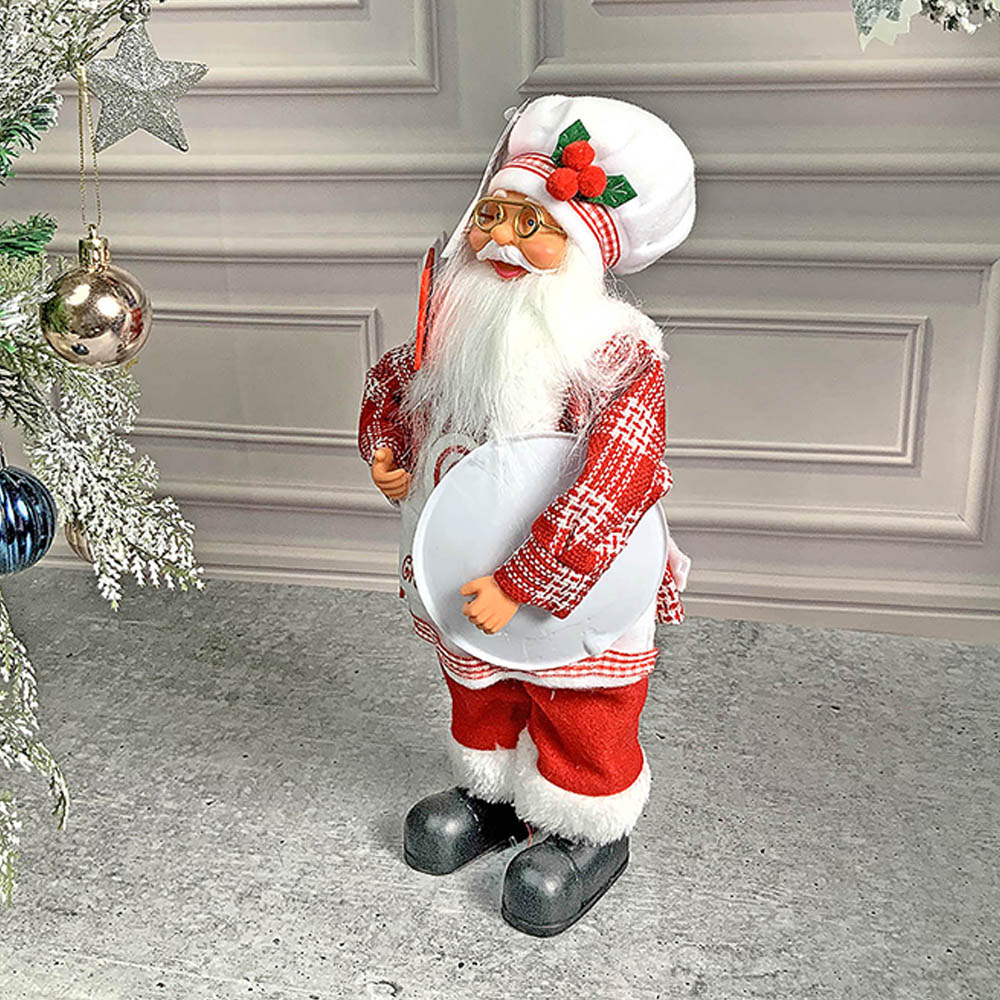 Big Masterchef Santa Claus self Standing Christmas Table Décor & Christmas Decoration