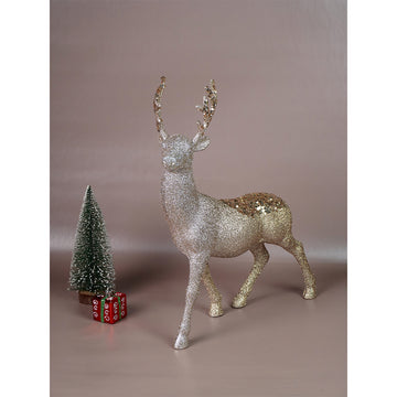 15 inches Bronze sequence Reindeer Christmas Décor and Decoration