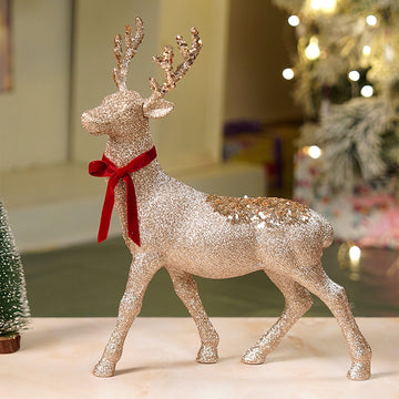 15 inches Bronze sequence Reindeer Christmas Décor and Decoration