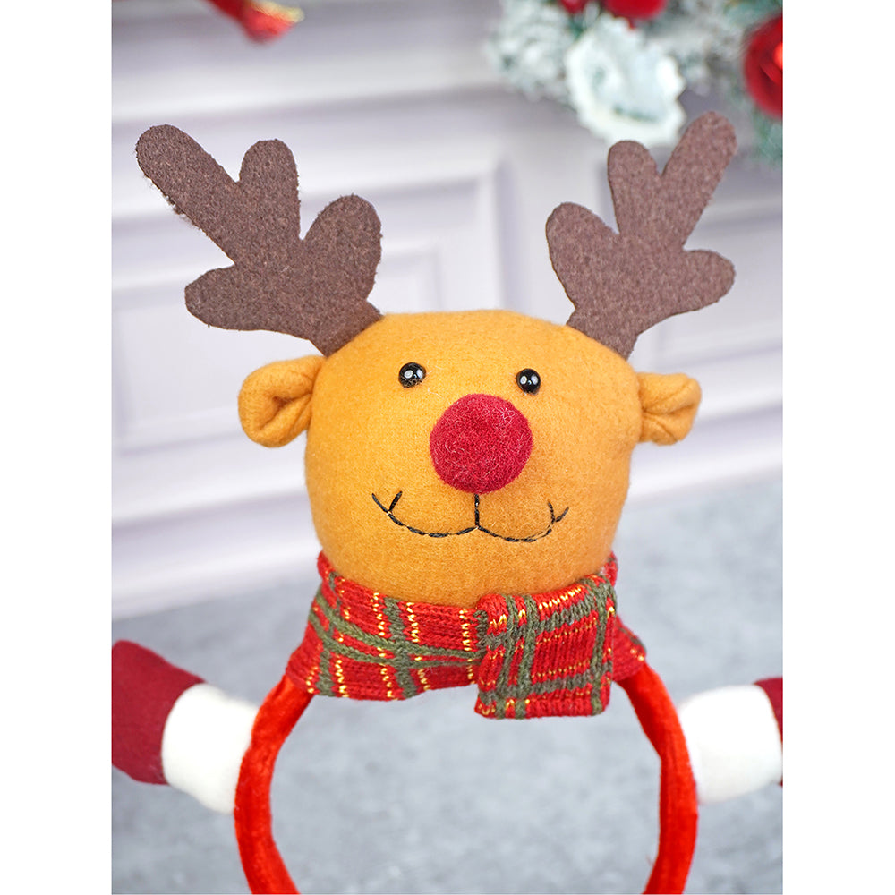 3d Rudolf Reindeer Christmas Hairband for Kids and Adults (Free Size)