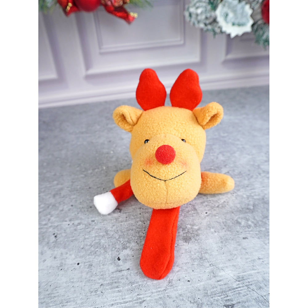 Big Size 3d Rudolf reindeer Christmas Wrist Band Slap Band for Kids and Adults (Free Size)