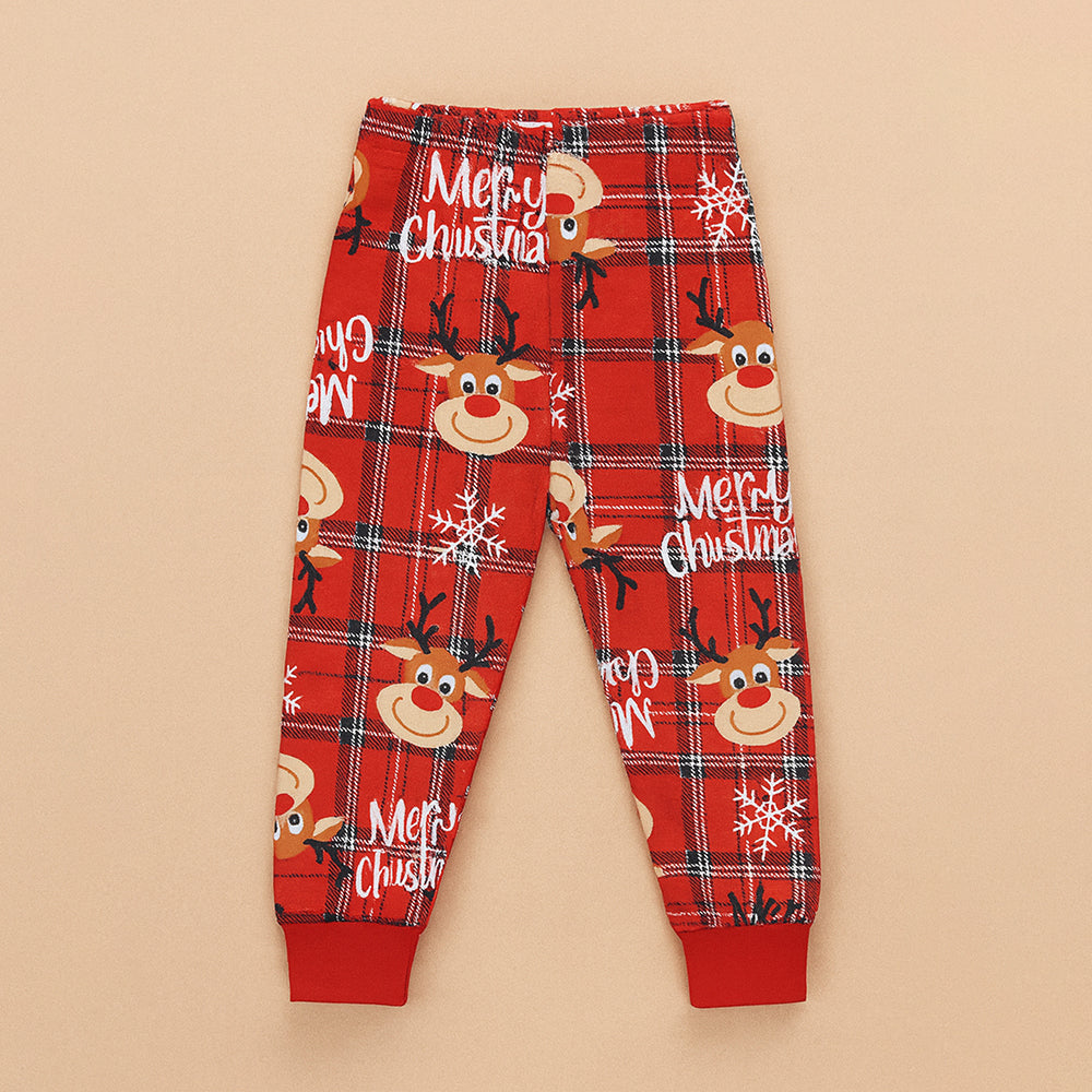 3-24 Months, Deer Face Cotton,Infants and Toddlers Christmas Nightsuit