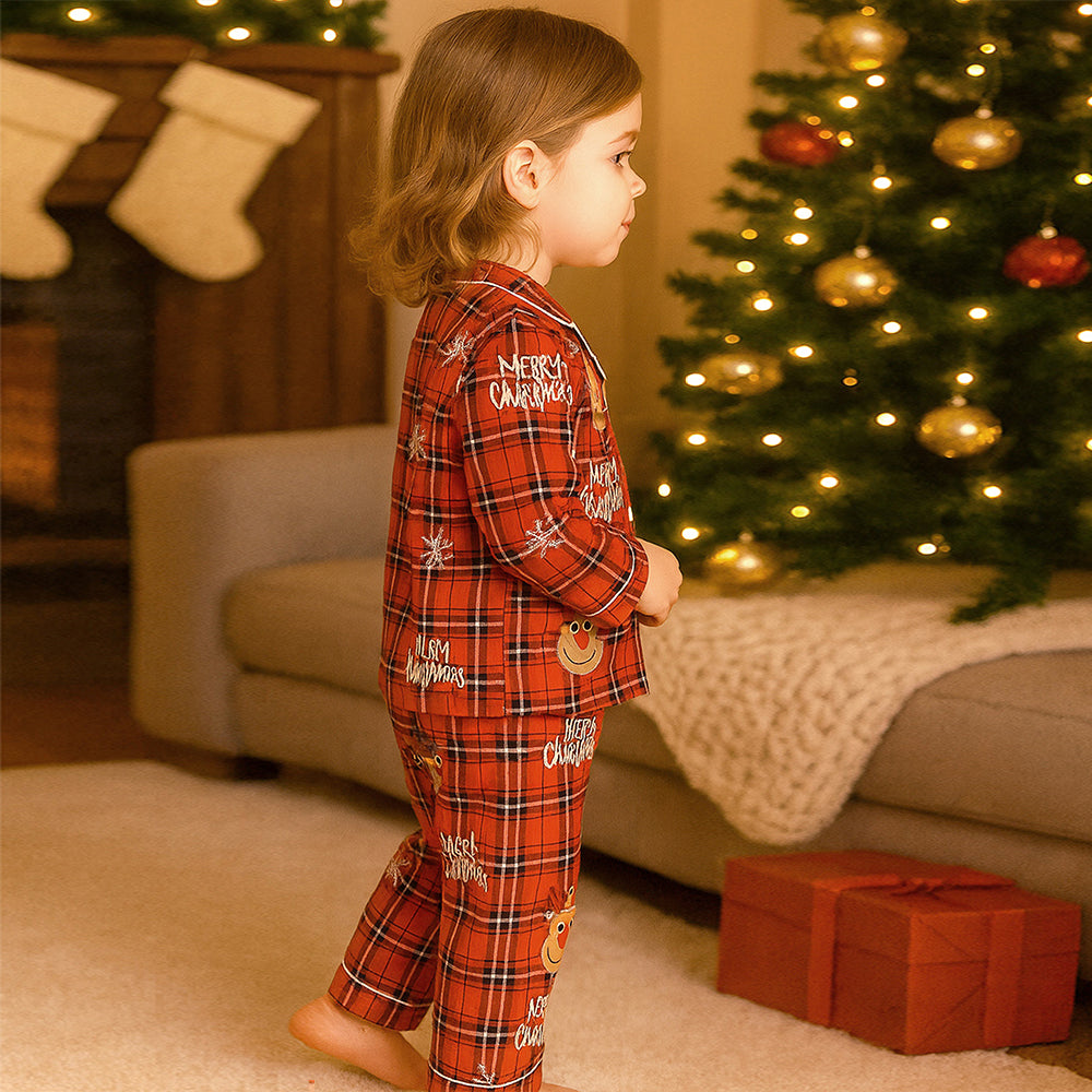 3-8 Yrs, Deer Face soft Cotton,Kids Christmas Nightsuit