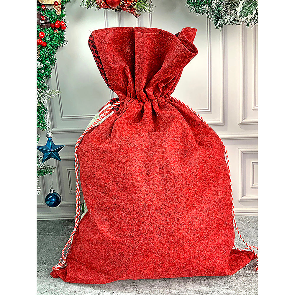 2 pcs set of Reindeer Pillow and Large Size Gift sack for Christmas Décor