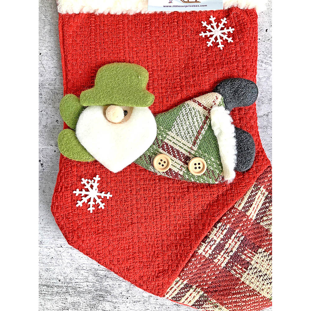 Flying Santa Christmas Stocking, 13 inches