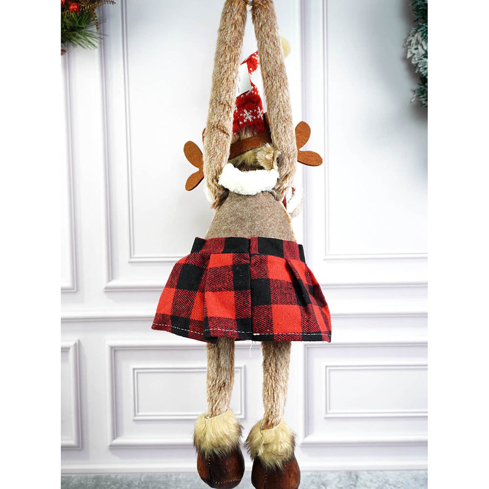 Striped Frock Reindeer  Christmas Festive Door Hanger Christmas décor