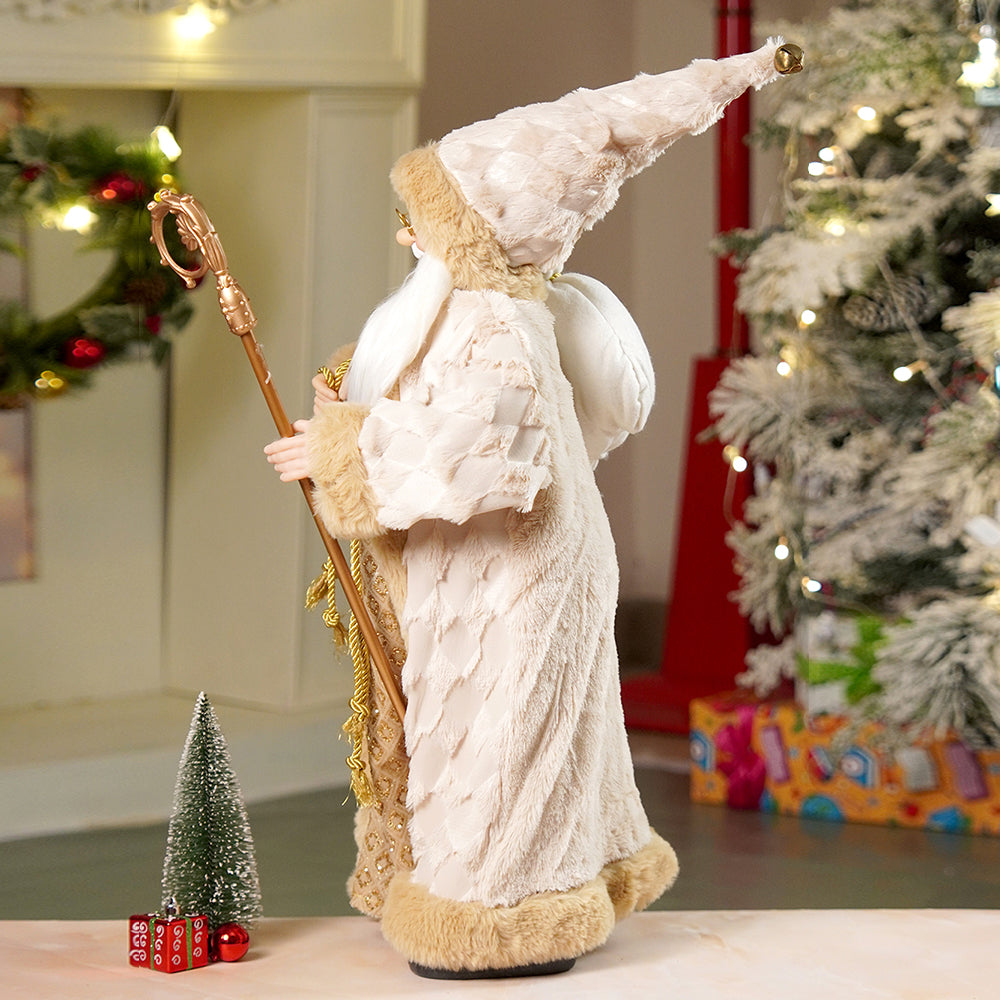 24 inches/2feet Gold King style Santa,Christmas Home and Table Décor