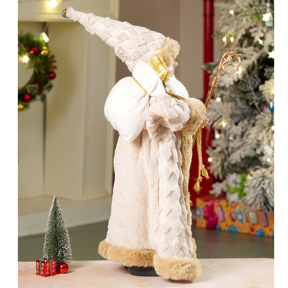 24 inches/2feet Gold King style Santa,Christmas Home and Table Décor