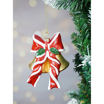 The Big Bow Golden Bell Christmas Tree Ornament