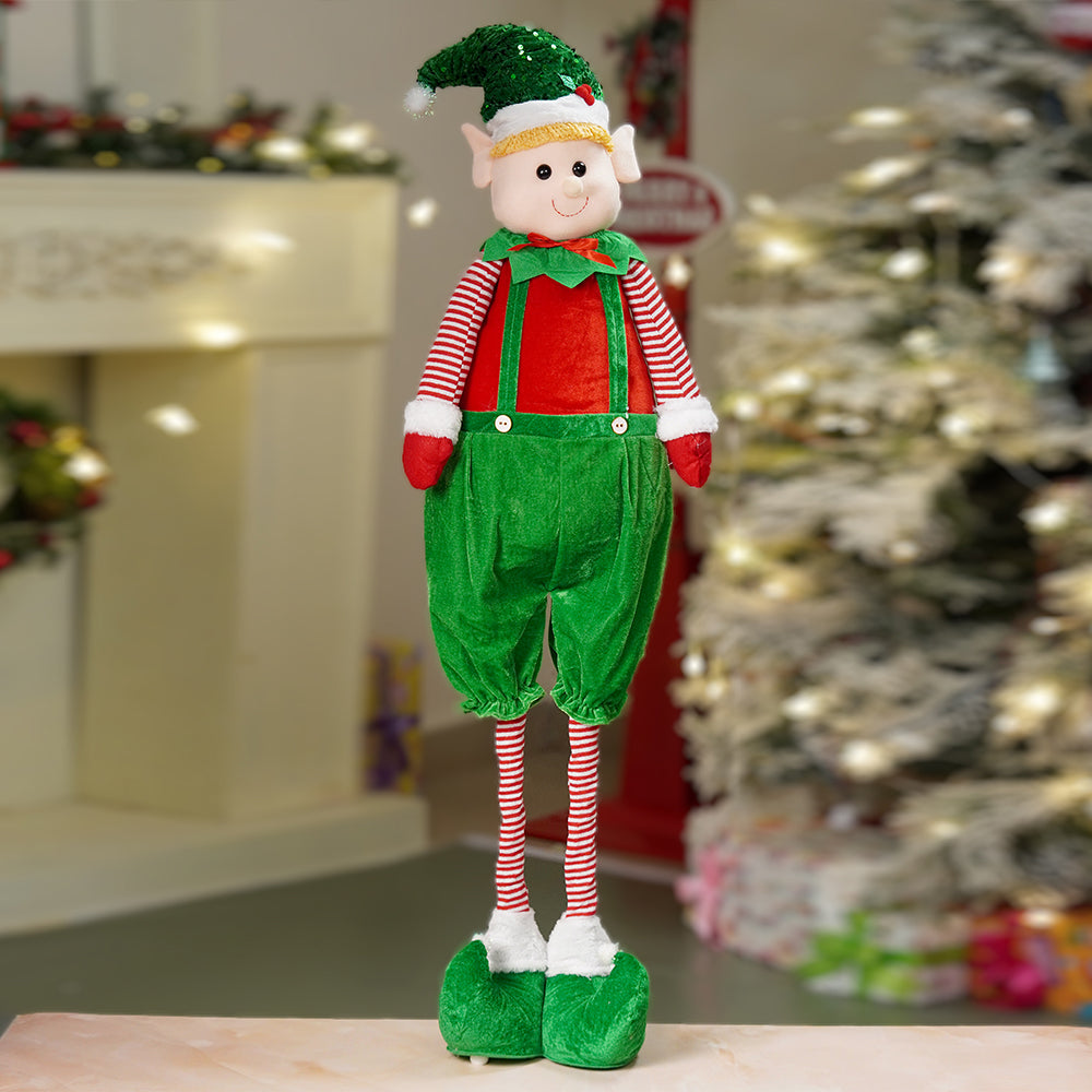 3.5 feet Green Dungary Naughty Elf Christmas Table & Home Décor