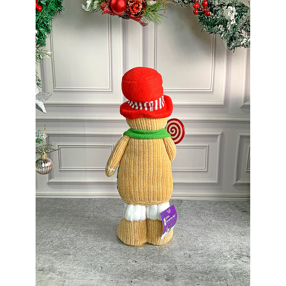 Lollipop Gingerbread Self Standing Man Christmas Table Décor and Christmas Decoration