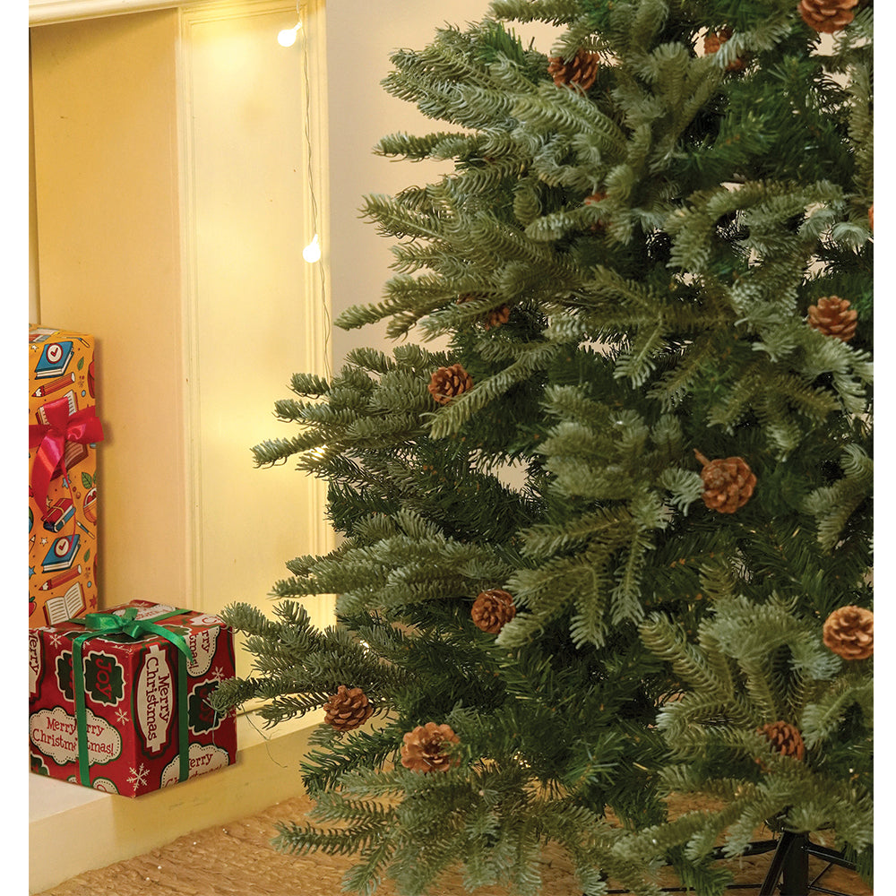 4.9 feet  Long Dense Pinecone Christmas Tree, 150 cm with 450 Branch tips  Christmas Décor