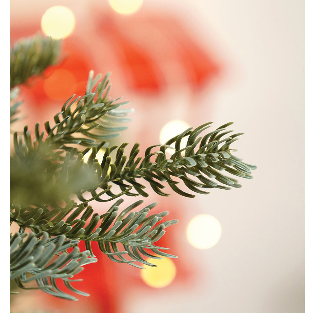 5.9 feet  Heavy Flocked Dense Pinecone Christmas Tree, with free 5 Big size Jute Ornaments, 180 cm with 950 Branch tips Xmas Décor