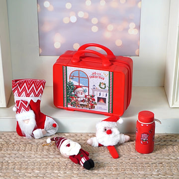 Christmas Suitcase Gift Hamper Set for Secret santa and Christmas Gifting