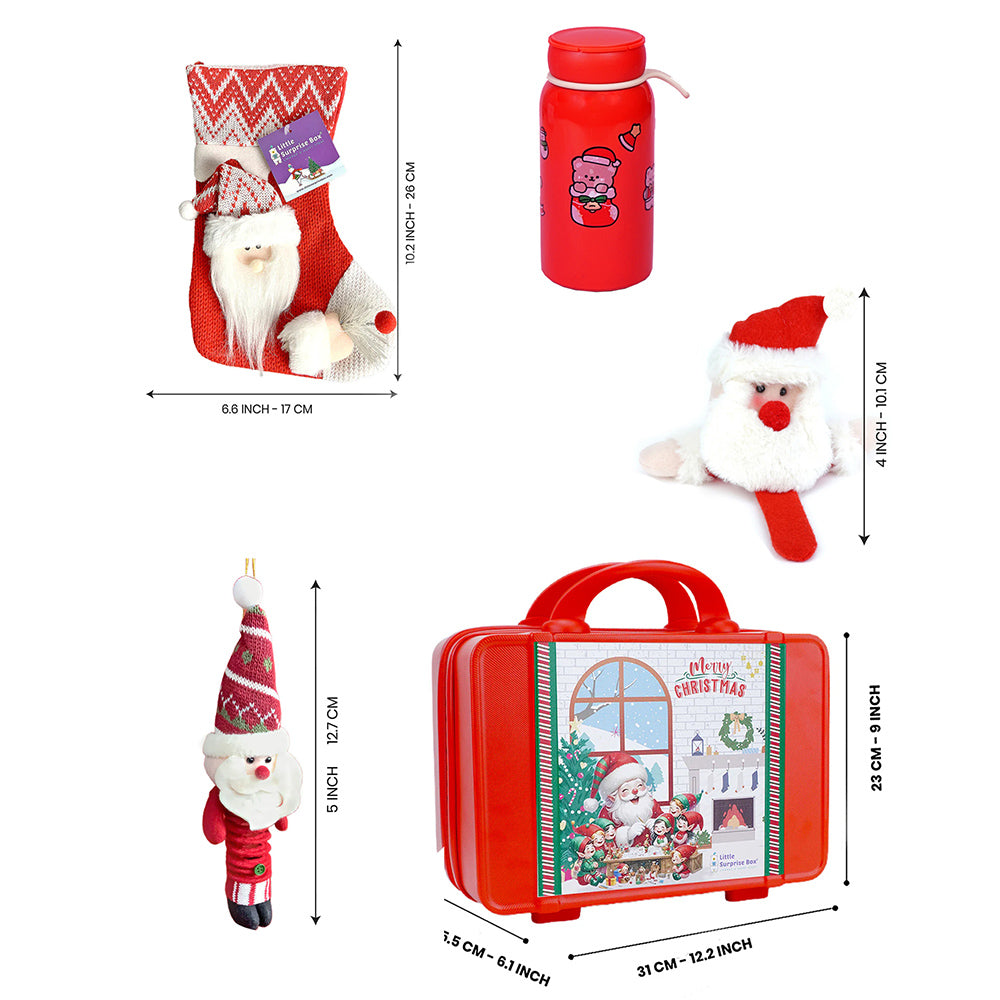 Christmas Suitcase Gift Hamper Set for Secret santa and Christmas Gifting
