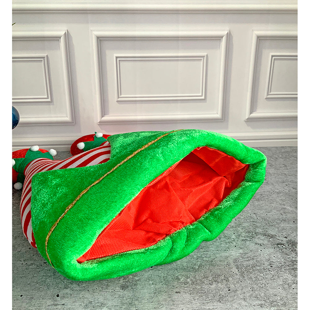 3d Inverted Elf Legs Plush Christmas Party Hat