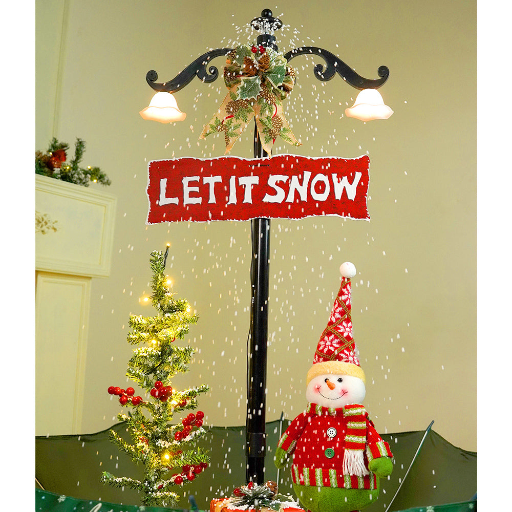 4.5feet, Let it Snow Snowfall effect with light & music Umbrella styled Christmas home Décor