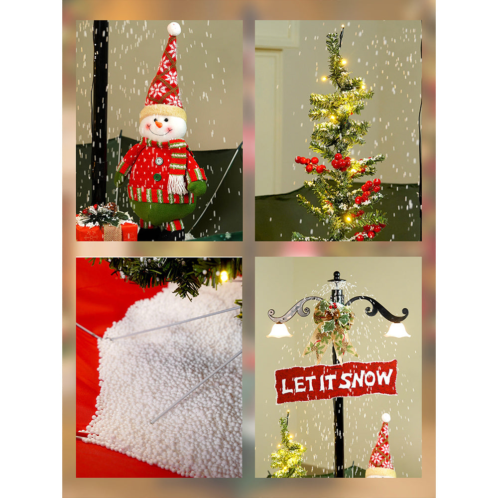 4.5feet, Let it Snow Snowfall effect with light & music Umbrella styled Christmas home Décor