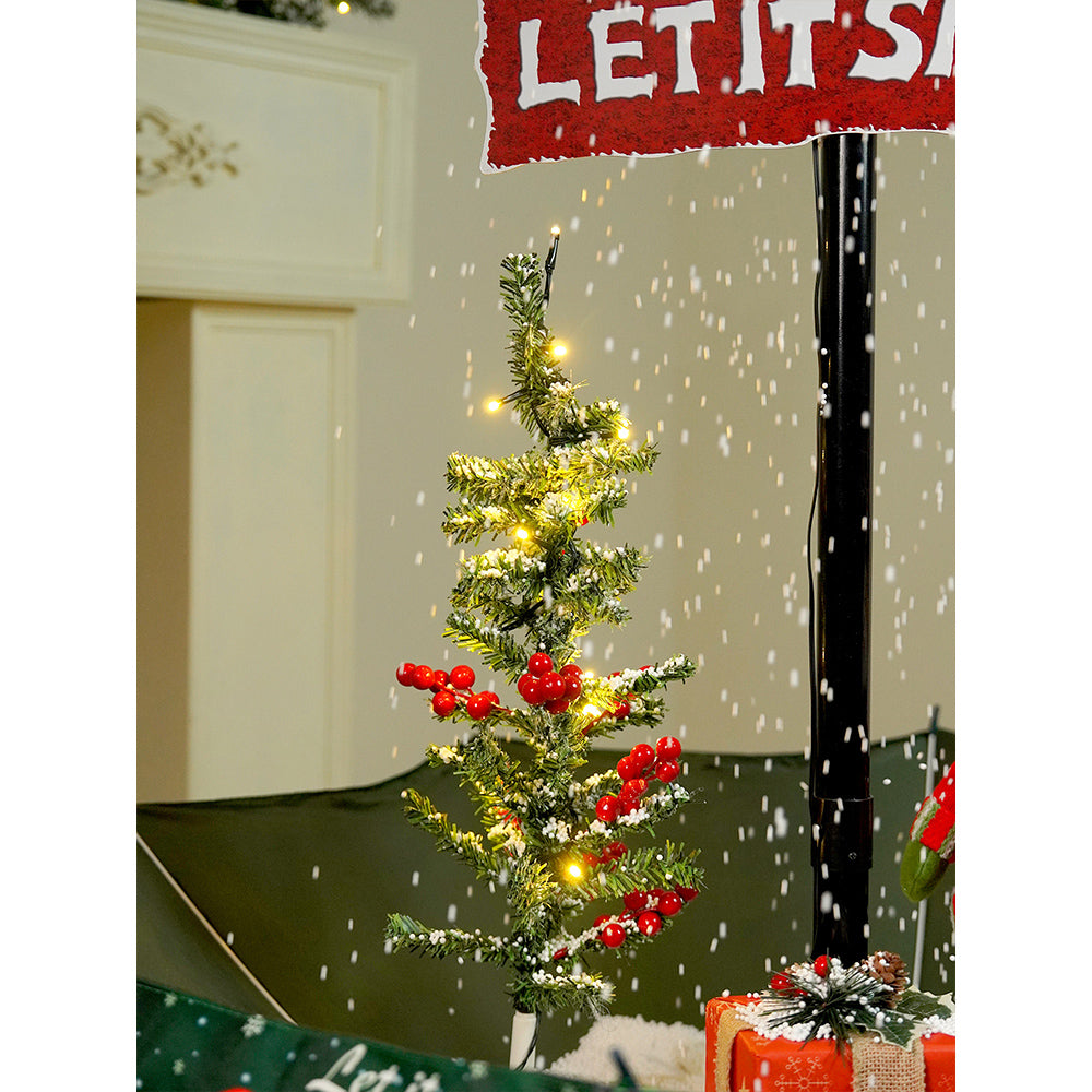 4.5feet, Let it Snow Snowfall effect with light & music Umbrella styled Christmas home Décor