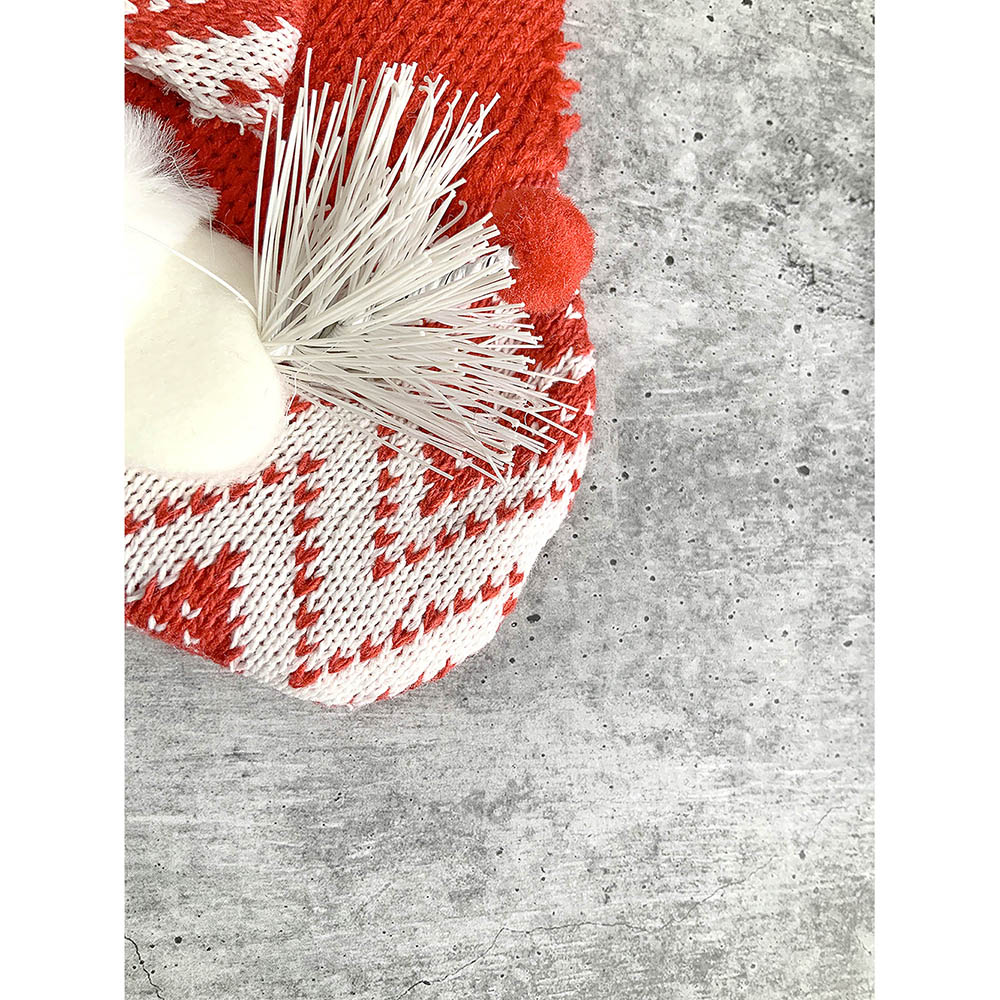 Mini Snowflake Snowman Christmas Stocking, 10 inches