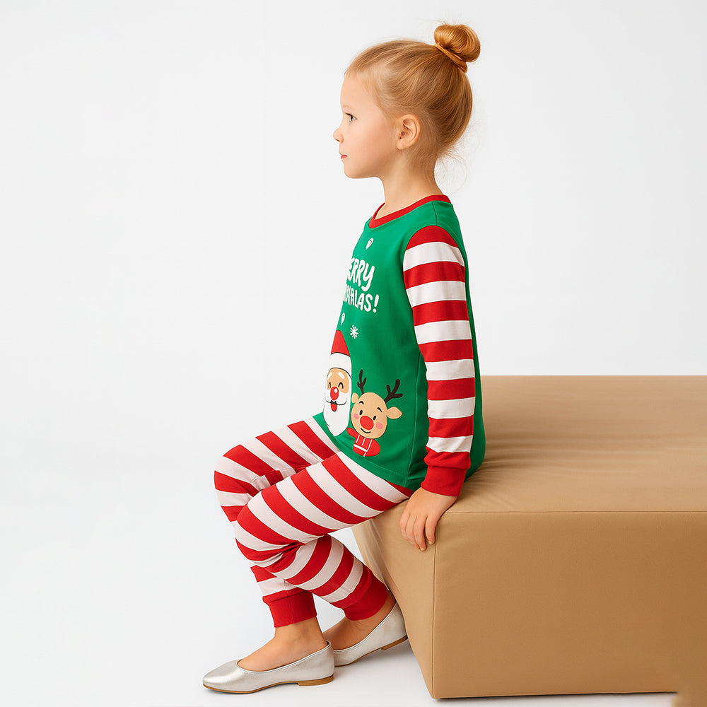3-8 Yrs, Red bold Stripes,soft Cotton Kids Christmas Nightsuit