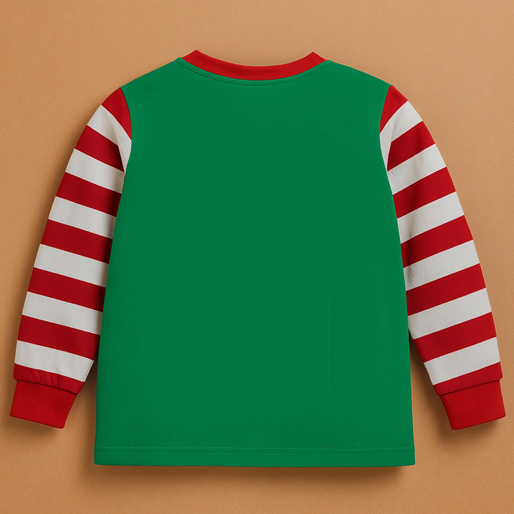 3-8 Yrs, Red bold Stripes,soft Cotton Kids Christmas Nightsuit