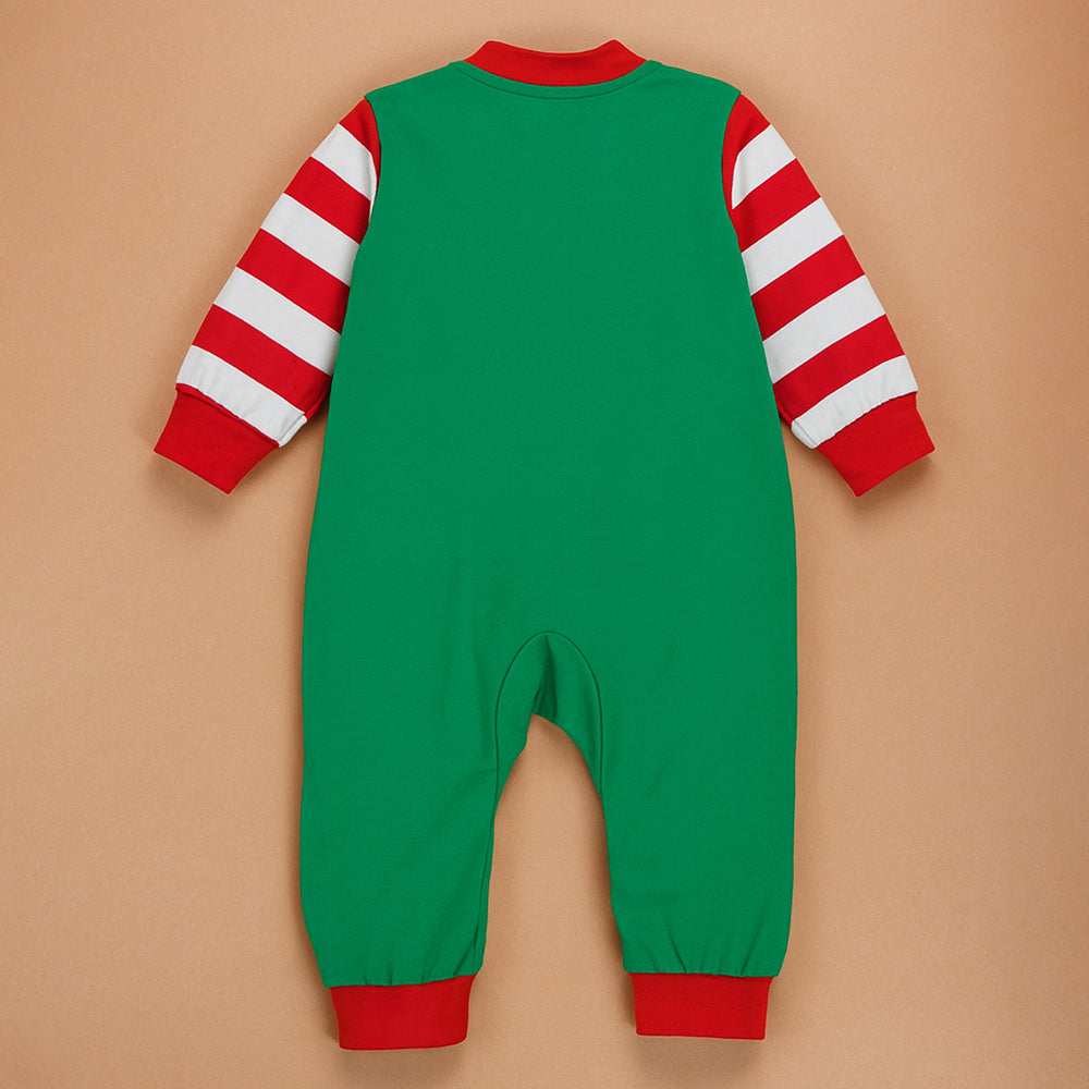 3-24 Months, Red Bold Stripes,soft Cotton Infants and Toddlers Christmas Nightsuit